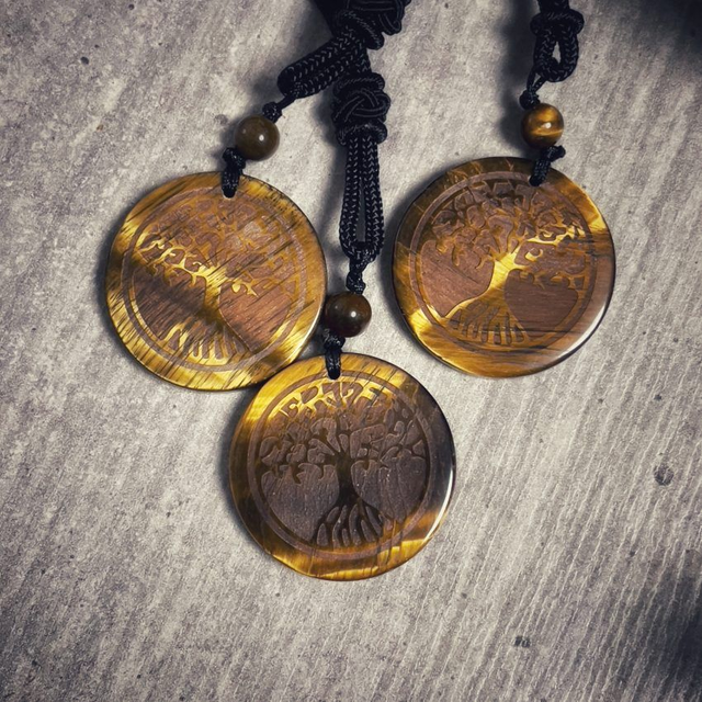 Alaric tiikerinsilmä elämänpuu – suojelukoru