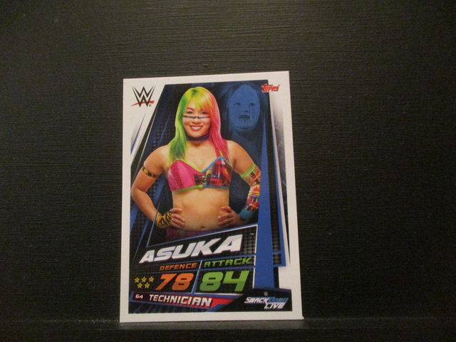 Asuka - Smackdown Live Slam Attax Universe Original Trading Card #64