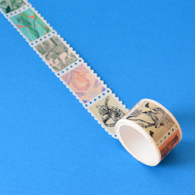 Washi tape illustrations naturalistes