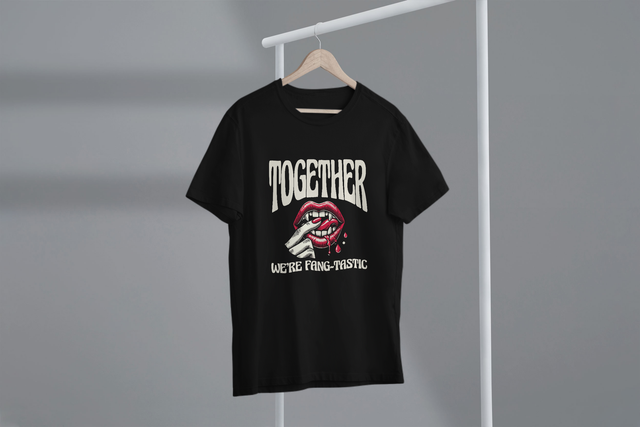 Together We’re Fangtastic, Halloween Couples, Spooky Love. Gemeinsam sind wir Fangtastic, Halloween-Paare, gruselige Liebe