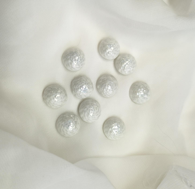 Petit bouton lustre blanc 