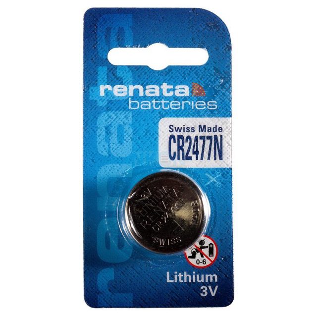 CR2477N Renata 3 Volt Lithium Battery (Pack 1)