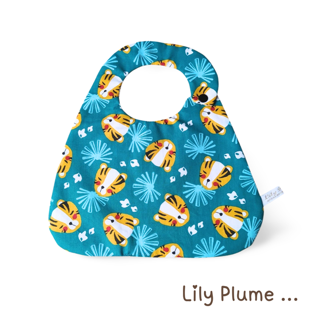 Bavoir pression tigre