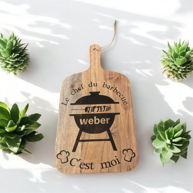 Planche a découper en bois d’acacia 28x14 cm 