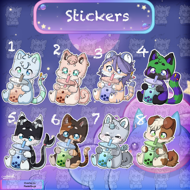 Stickers - Furry Bubble tea