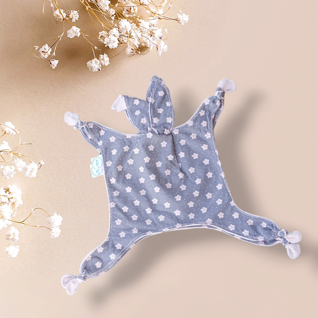 Doudou Siamois Lapin Fleurs