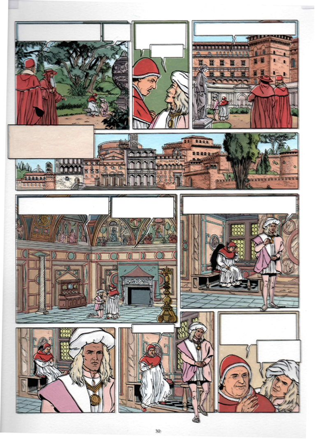 planche couleur Vinci - Tome 2 - pl 28 - couleur + film