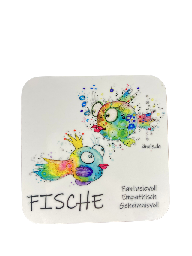 Untersetzer "Sternzeichen - weibliche Fische"