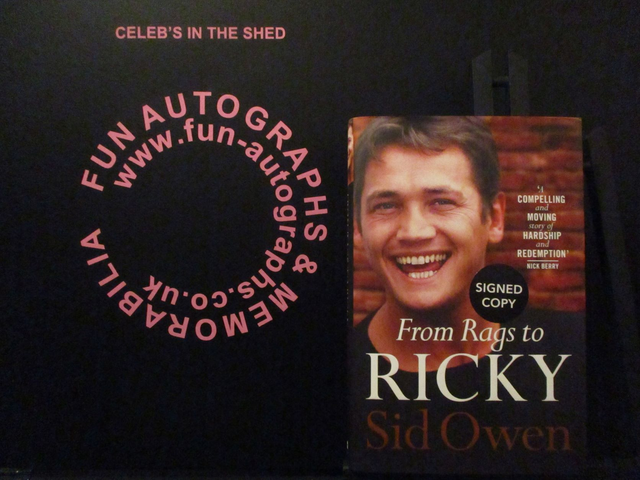 Sid Owen 'From Rags To Ricky' Authentic Autographed Hardback Book (1)