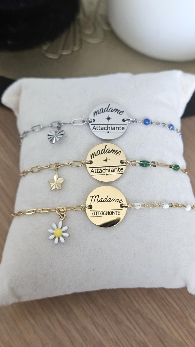 Bracelet chaîne &quot;madame attachiante &quot;