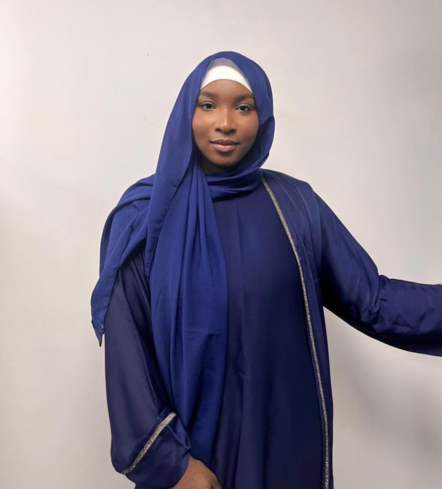 Abaya ASSAH Bleu Roi