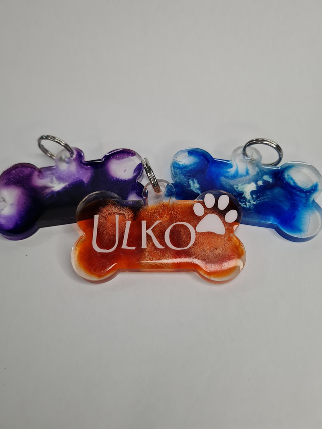 Résine médaille chien