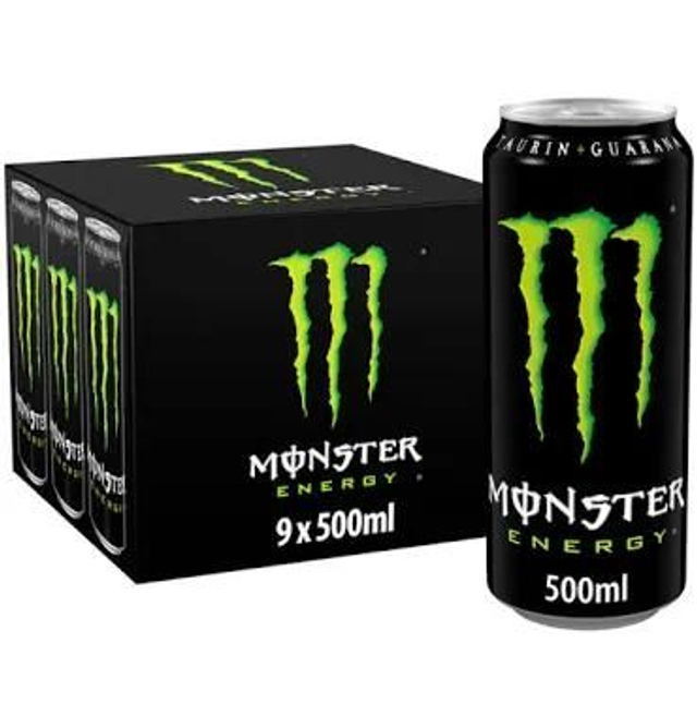 Monster Energy Green Box Of 9 500ml