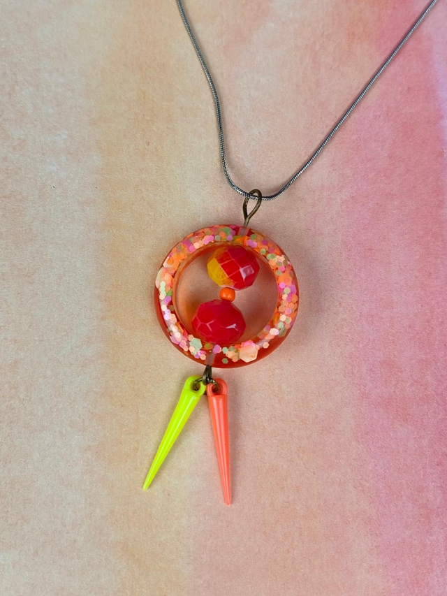 Fidget Pendant - Neon