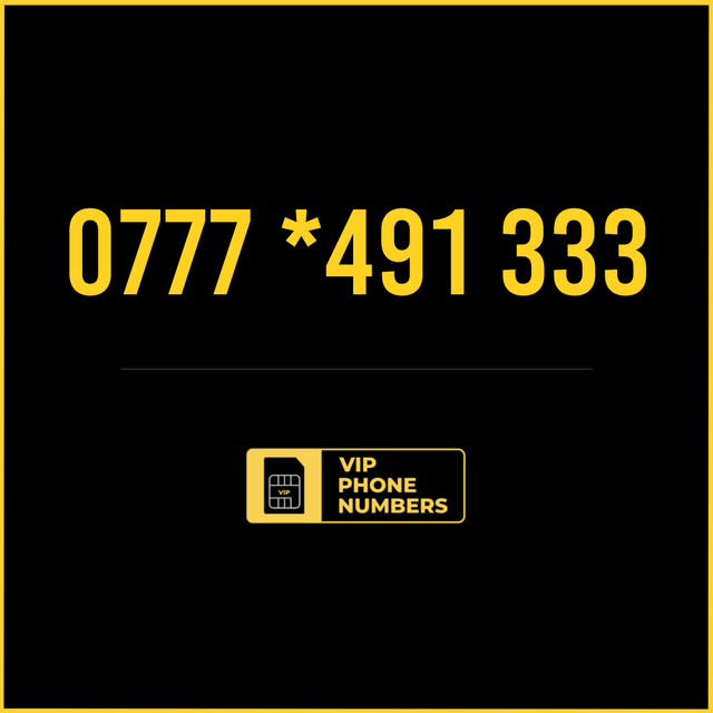 0777 *491 333 - VIP Gold Phone Number