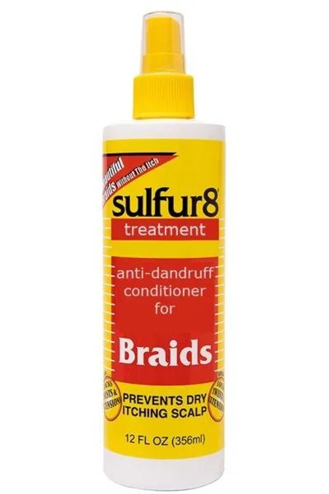 SULFUR 8: DANDRUFF TREATMENT FOR BRAIDS SPRAY 356ML