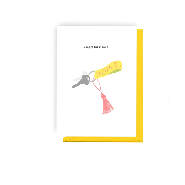 New Keys - Illustrated New Home Card 