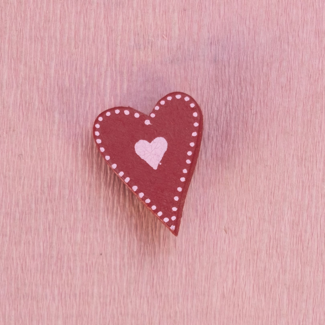 Magnet - Coeur Rouge et Rose