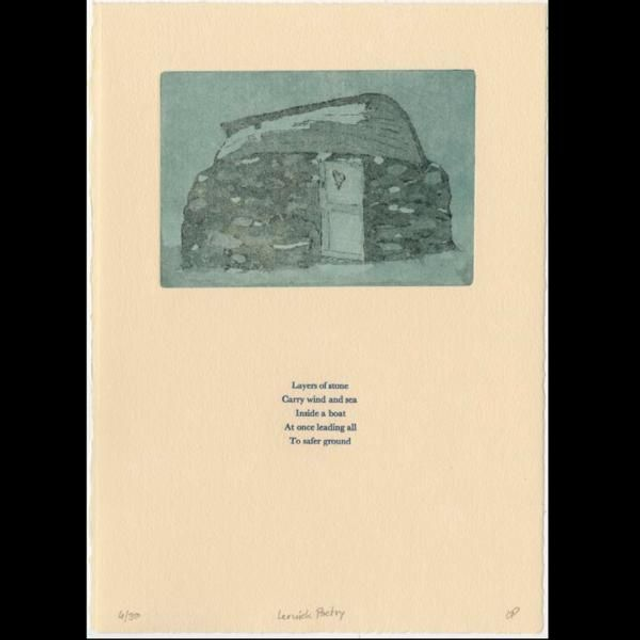 Lerwick Poetry, etching, aquatint &amp; letterpress