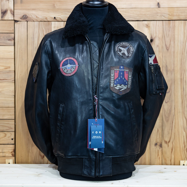 Blouson Cuir ATHOS Alpha Black 