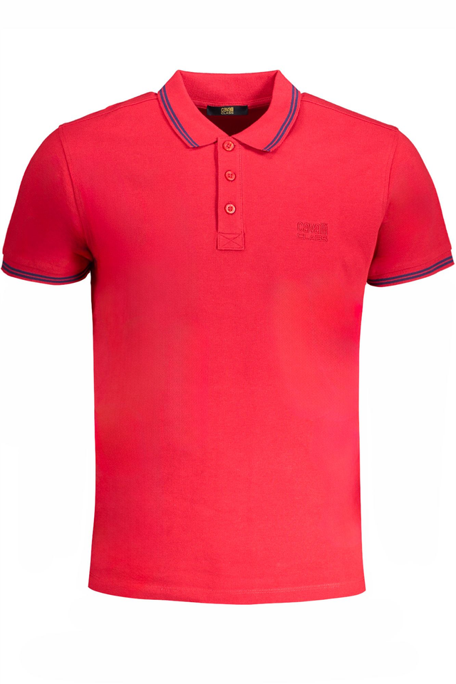 CAVALLI CLASS POLO MANICHE CORTE UOMO ROSSO