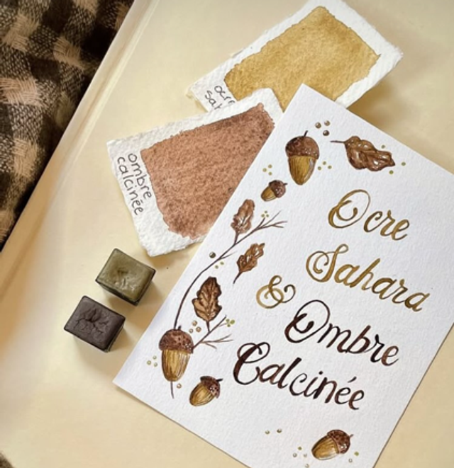 Ocre Sahara et Ombre Calcinée