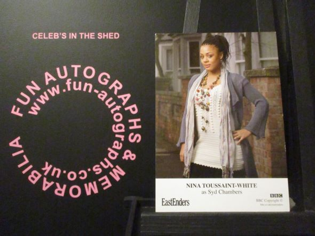 Nina Tousaint-White (Syd Chambers) Original EastEnders Cast Card