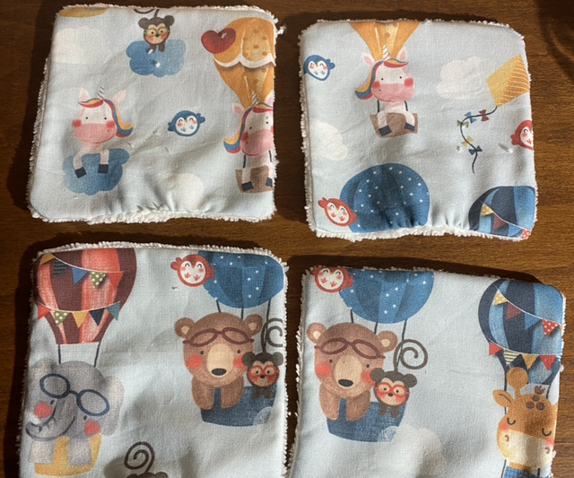 Lingettes lavables (lot de 4)