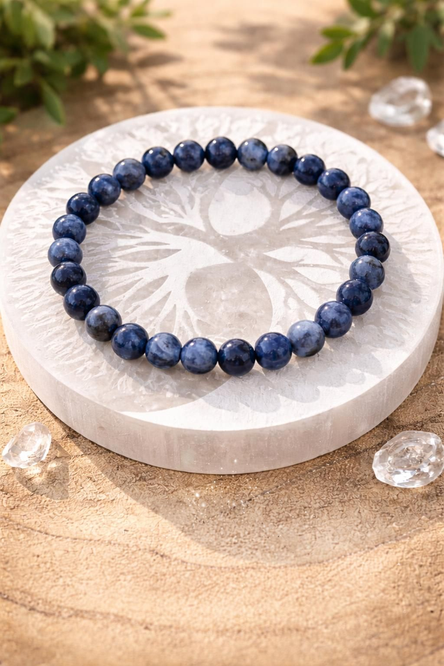 Bracelet SODALITE 8 mm – Communication et Sérénité
