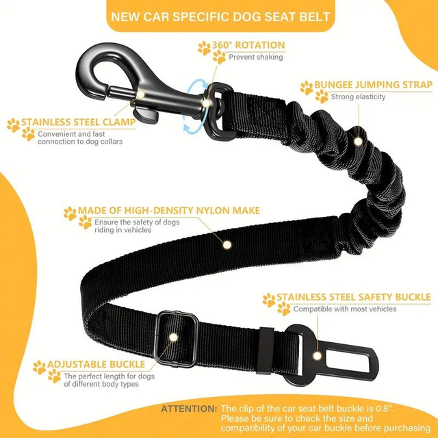Adjustable Dog Car Seat Belt Harness