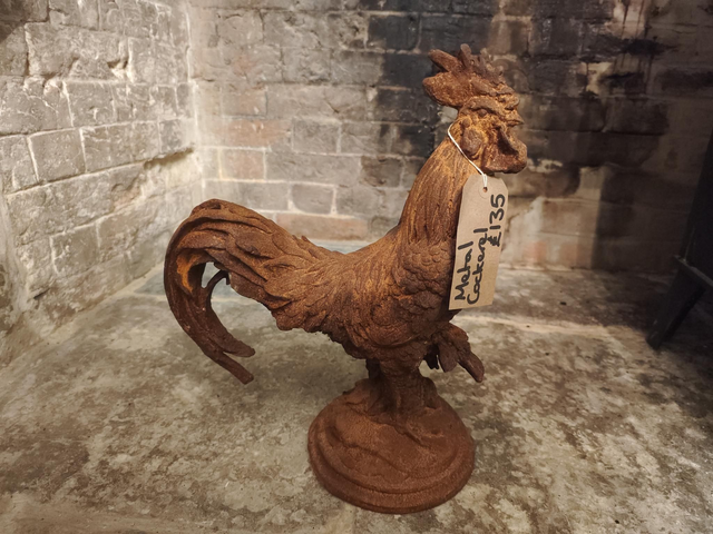 Very Heavy Cast Iron Cockerel 