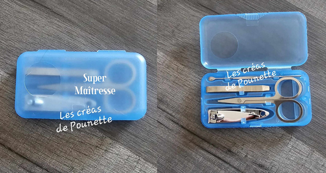 Petite boîte de manucure à personnaliser