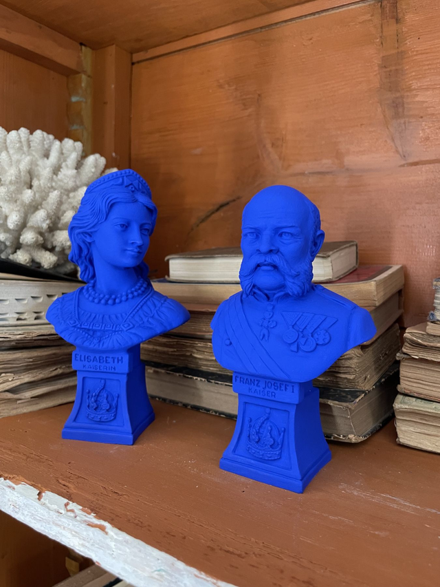 Duo bustes Empereur et Impératrice d&#039;Autriche