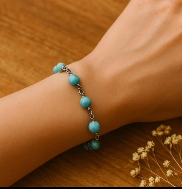 Bracelet Howlite Turquoise -Stabilité & Patience, spiritualité