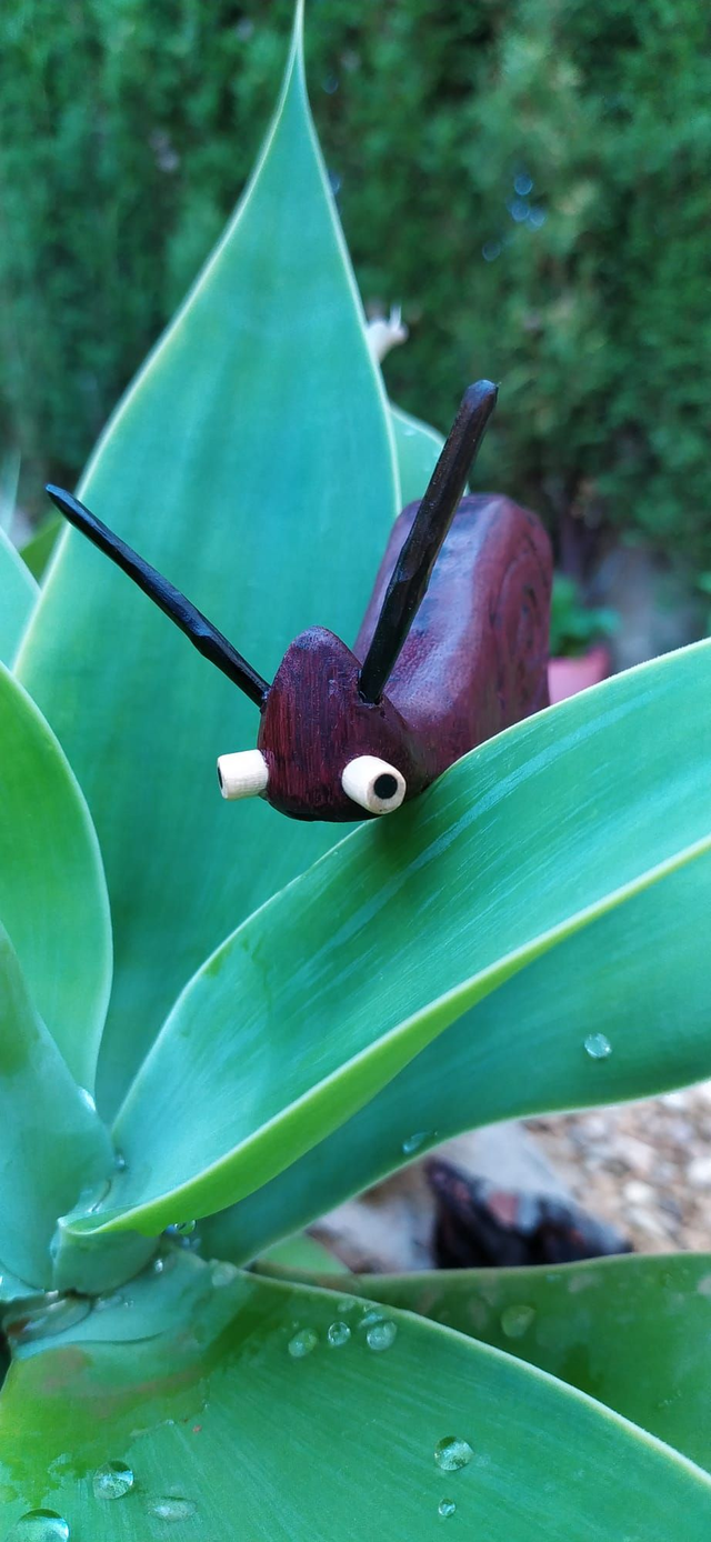 Stralumaca: figura de colección los Boscaioli tallada a mano en purple heart. Cada personaje es único y original creado exclusivamente por mi.  (2)