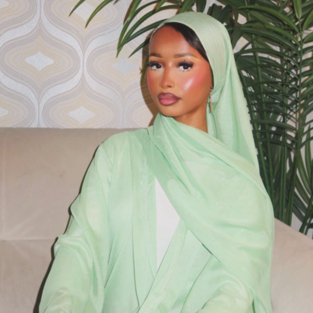 Mint Sage Crinkle Abaya 