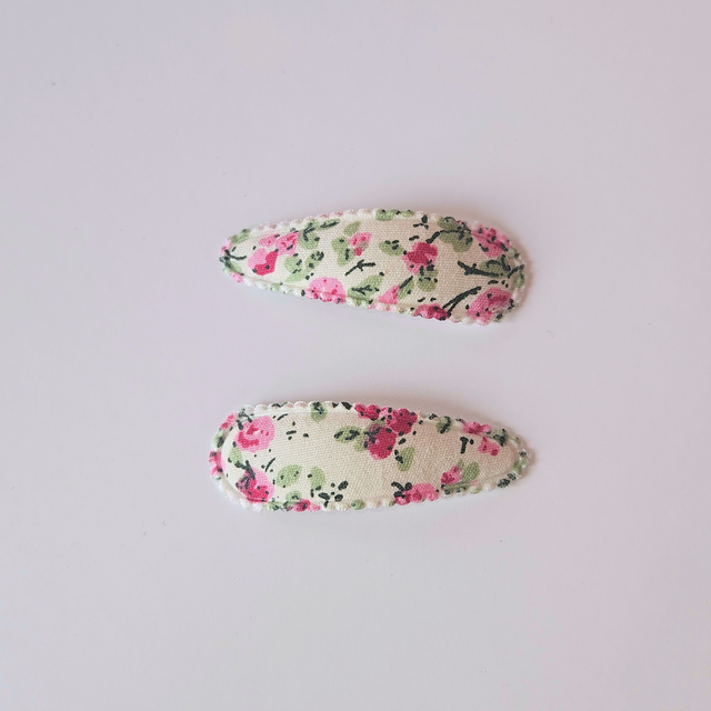 Clip Par Flores Rosa