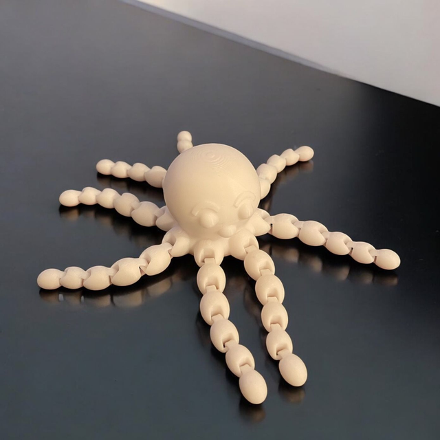Figurine 3D Pieuvre Articulée - Un design fascinant et fluide !