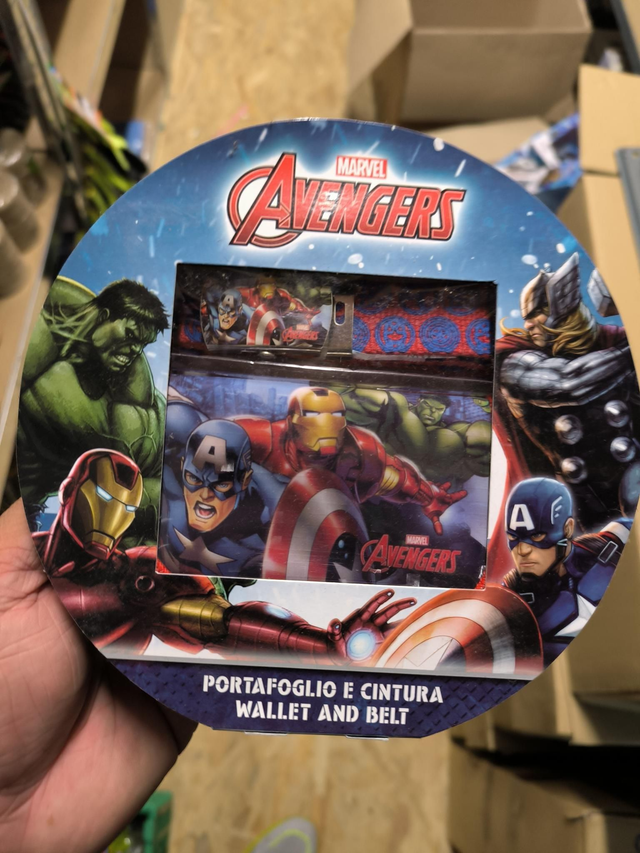 COFFRET AVENGERS CEINTURE ET PORTEFEUILLE 