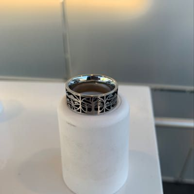 Ring 9 mm breit Edelstahl