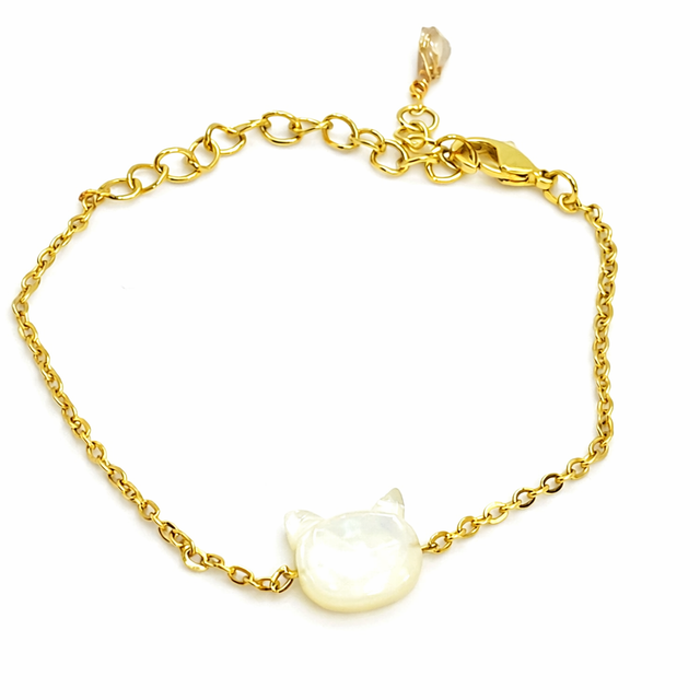 Bracelet  « Chat » Nacre 