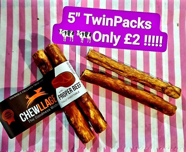 Chewllagen 5" Beef Twin Pack