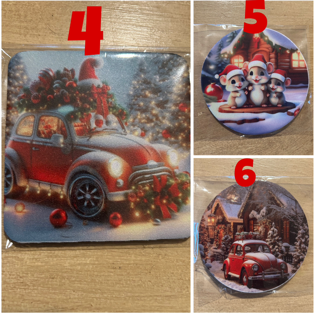 Dessous de Verre/Tasse Noël N•1 au N•16