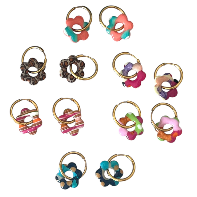 Boucles d’oreilles interchangeables avec créole 