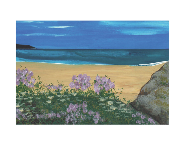 'Rockpooling' - fine art print, part of the 'St Ives Bay' series