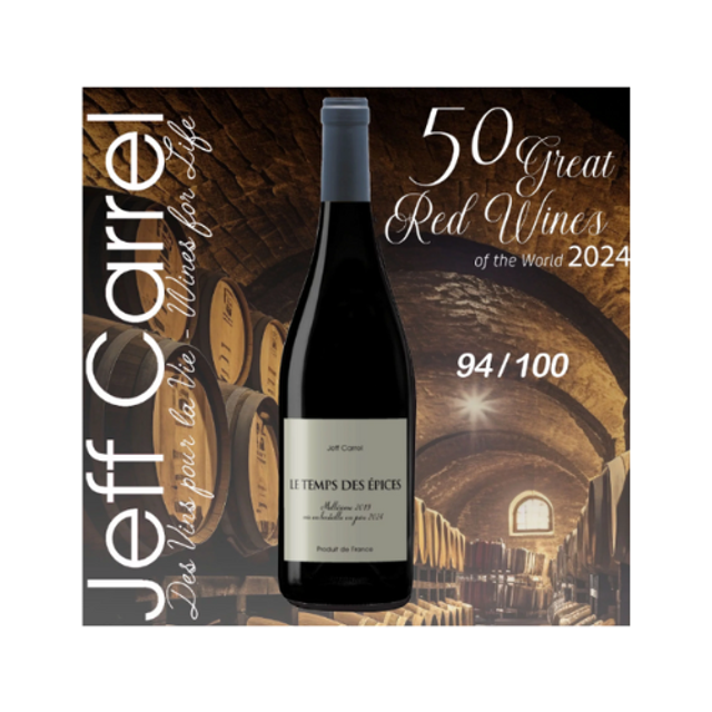 AOP CORBIÈRES - LE TEMPS DES ÉPICES - JEFF CARREL RGE BIO 0.75 L / 14% 2019
