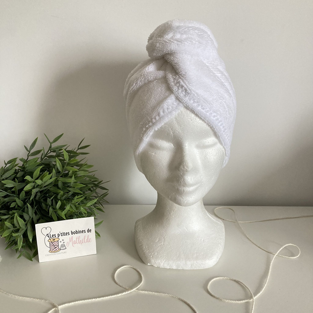 Serviette cheveux | Blanc