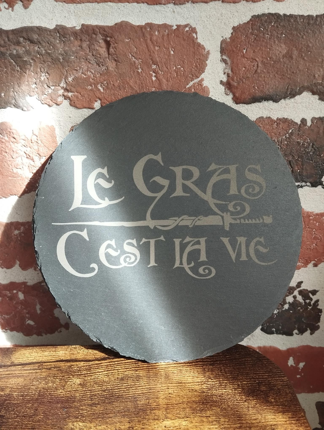 Dessous de plat en ardoise Kaamelott - Home decor - Bar - Birthday Gift - Dad Gift