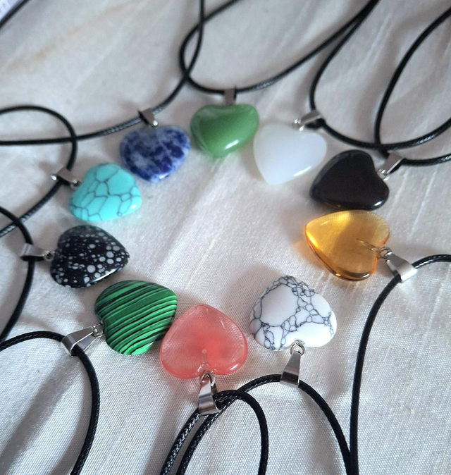 Gemstone Heart Necklace