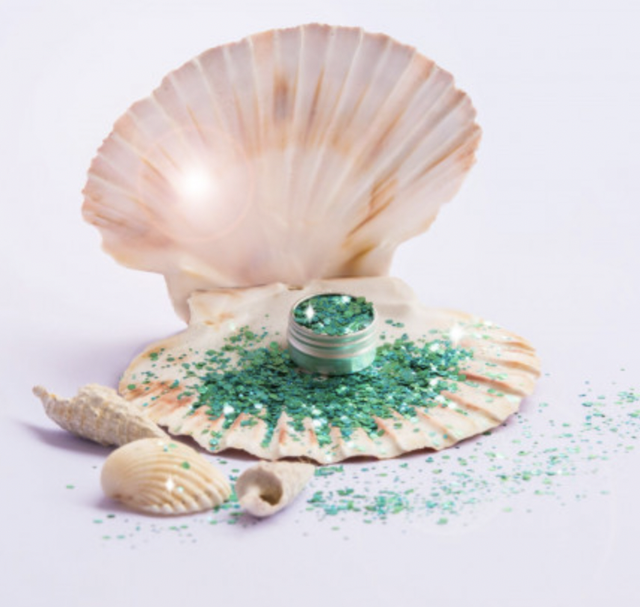 SI SI LA PAILLETTE  &quot; Polysirène &quot;Mélange de paillettes biodégradables gamme sparkle.